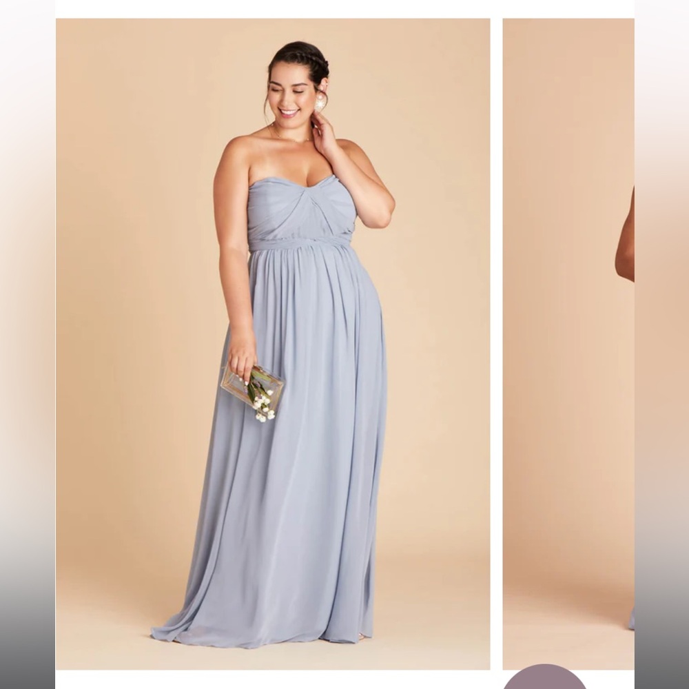 Birdie Gray Bridesmaid dress in dusty blue
